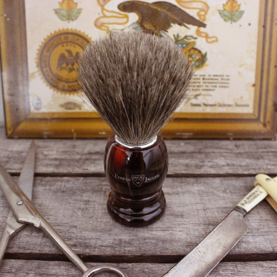 Edwin Jagger Tortoise Shave Brush