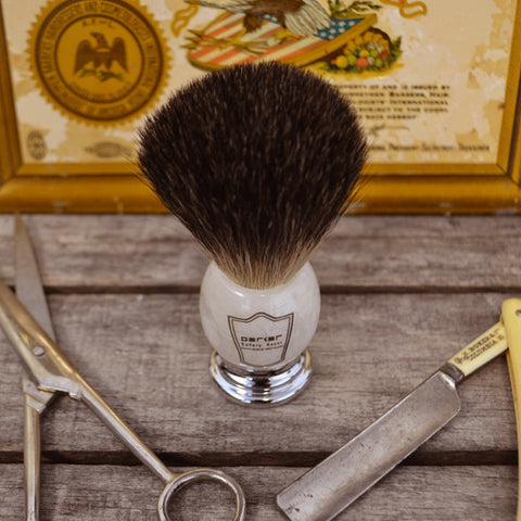 Parker Ivory Handle Shave Brush