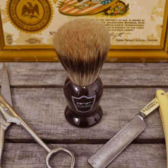 Parker Tortoise Handle Shave Brush